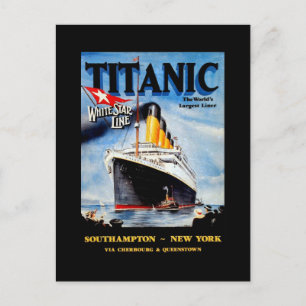 RMS Titanic Travel Ad Postkarte