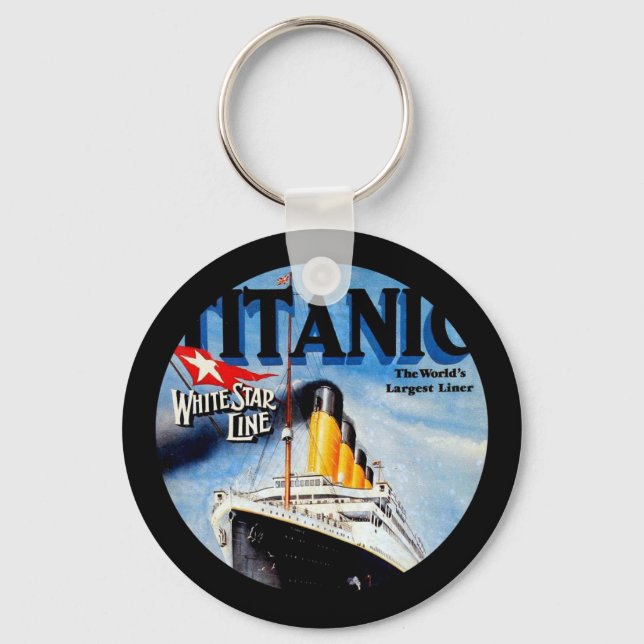 RMS Titanic Travel Ad Schlüsselanhänger (Vorderseite)