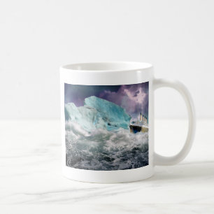 RMS Titanic und Eisberg-Malerei Kaffeetasse