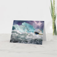 RMS Titanic und Eisberg-Malerei
