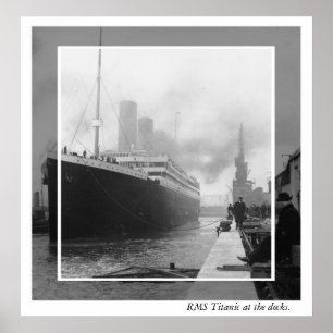 RMS Titanic vor der Abfahrt Poster