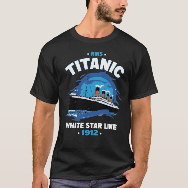 rms titanic white star line 1912 T-Shirt (Vorderseite)