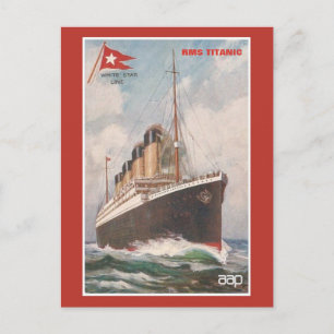 RMS Titanic White Star Line Postkarte
