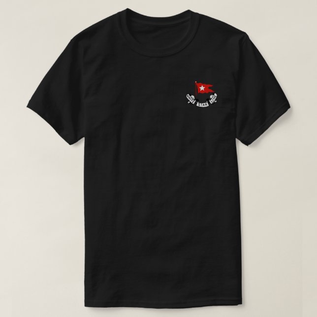 RMS Titanic White Star Line - Red Flag Star Logo T-Shirt (Design vorne)