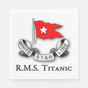 RMS Titanic White Star Line Serviette