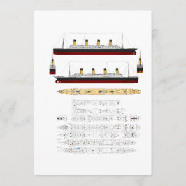 RMS Titanic Zeichn und Diagramm