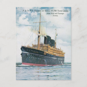 RMS Viceroy aus Indien Postkarte