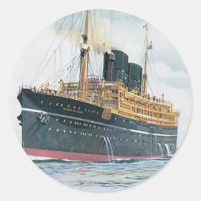 RMS Viceroy aus Indien Runder Aufkleber (Vorderseite)