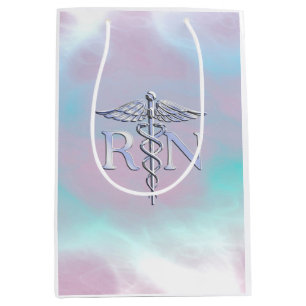 RN Caduceus Medical Mother Pearl Decor Mittlere Geschenktüte