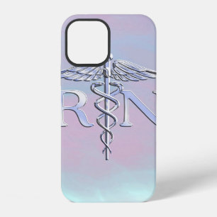 RN Caduceus Medizinisches Mutter-Perlmutt-Dekor iPhone Hülle