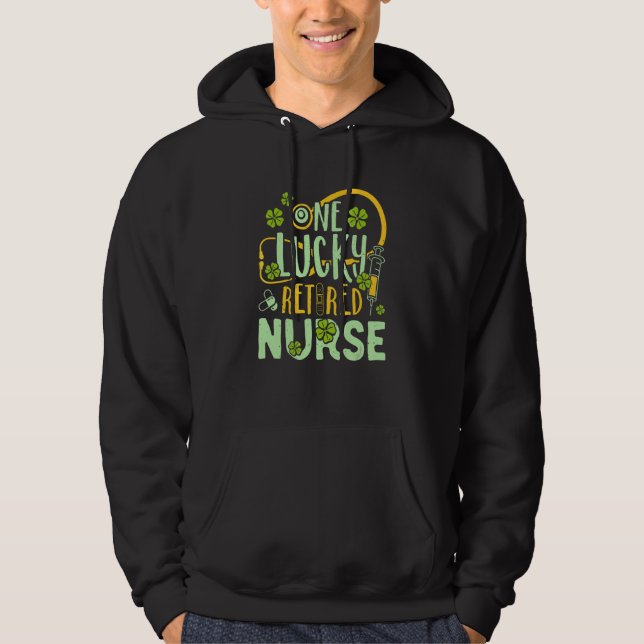 Rn Doctor Lucky Leaf Ireland Irish St Patrick Ret Hoodie (Vorderseite)