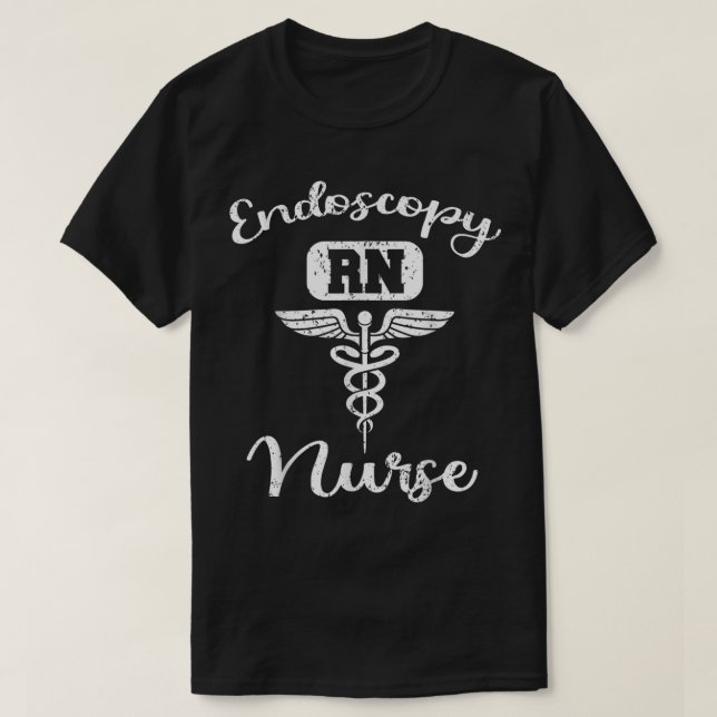 RN Endoscopy Nurse Gastroenterologist GI Gastroent T-Shirt (Design vorne)
