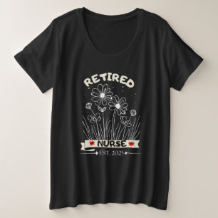 RN EST.2025 Krankenversicherung Große Größe T-Shirt