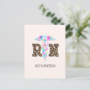 RN, examinierende Gesundheits- und Krankenpflegeri Postkarte