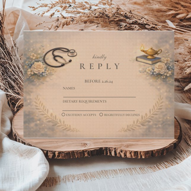 RN Graduation Pinning Ceremony Party RSVP Karte (Von Creator hochgeladen)