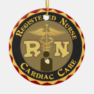 RN-HERZVERSORGUNG CCU-WEIhnachtsbaumschmuck KRANKE Keramikornament