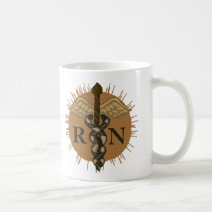 RN Krankenschwester Caduceus Tasse