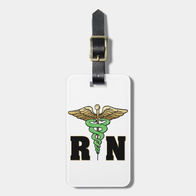 Rn-Krankenschwester Gepäckanhänger (Vorderseite vertikal)