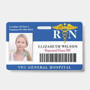 RN-Krankenversicherung Foto-ID des Krankenhauses Ausweis