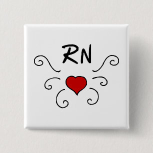 Rn-Liebe-Tätowierung Button