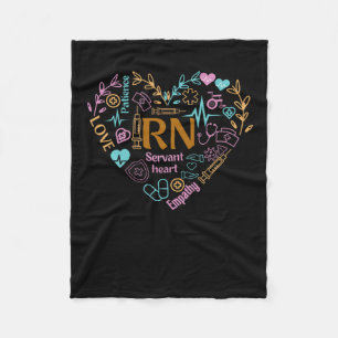 RN Lifestyle - Gesundheit - Medizinische Symbole Fleecedecke
