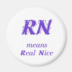 RN lila Magnet