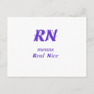 RN lila Postkarte