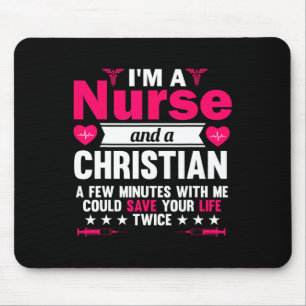 Rn Lvn Cna Nurse Grad Christliche Coole Nursing Gr Mousepad