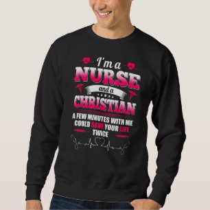 RN LVN CNA Nurse Grad Christliche Coole Nursing Gr Sweatshirt