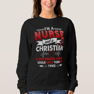 Rn Lvn Cna Nurse Grad Christliche Coole Nursing Gr Sweatshirt