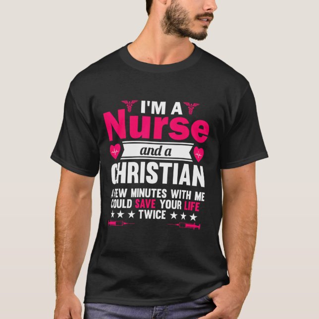 Rn Lvn Cna Nurse Grad Christliche Coole Nursing Gr T-Shirt (Vorderseite)