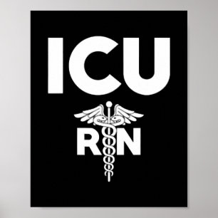 RN-Mitarbeiter der ICU-Abteilung für Krankenpflege Poster