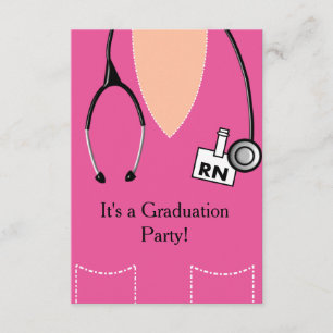 RN Nurse Abschluss Einladung Scrub Top 55