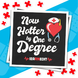 RN Nurse Abschluss I verdient Registered Nurse Serviette