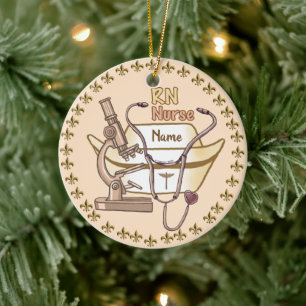 RN Nurse Collage Ornament