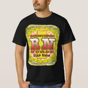 RN Nurse Cross Letters T-Shirt