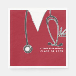 RN Nurse Graduation Party Serviette