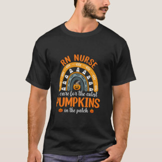 RN Nurse I care for the Niedliche Pumpkins Rainbow T-Shirt