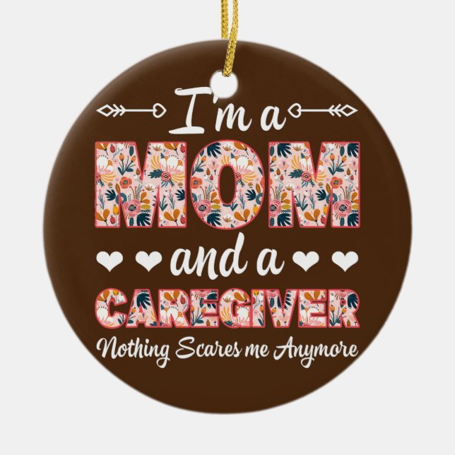 RN Nurse Ich bin eine Mama und ein Betreuer, nicht Keramik Ornament (Vorne)