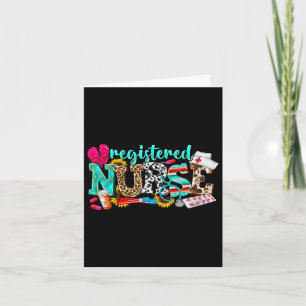 Rn Nurse Leopard Print Registriert Krankenpflege S Karte