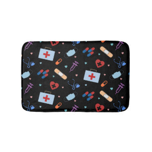 RN Nurse Nursing Student   Medizinisches Muster Badematte