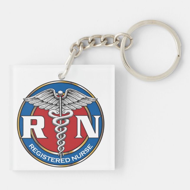 RN Nurse Schlüsselanhänger (Rückseite)