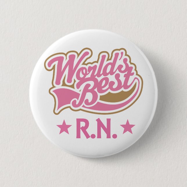 RN oder Krankenschwester-Geschenk Button (Vorderseite)