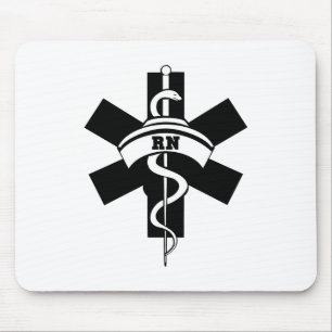 RN pflegt medizinisches Symbol Mousepad