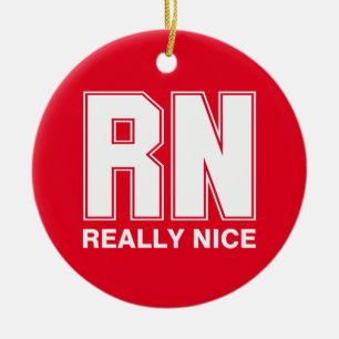 RN Really Nice Keramik Ornament