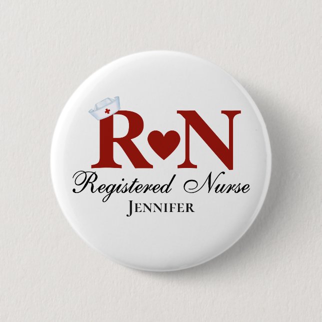 RN Registered Nurse Button (Vorderseite)