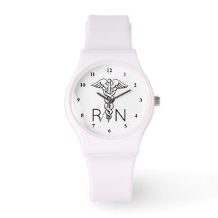 RN Registered Nurse Watch   Caduceus Symbol Armbanduhr