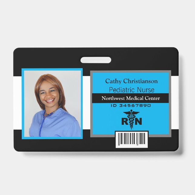 RN Registriert Krankenversicherungsname Foto Abzei Ausweis (Vorderseite)