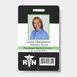 RN Registrierte Krankenschwester Name Foto Ausweis