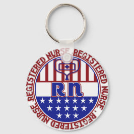 RN REGISTRIERTES NURSE PATRIOTISCHES ABZEICHEN SCHLÜSSELANHÄNGER